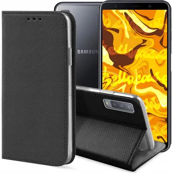 Pouzdro na mobilní telefon Pouzdro s klopou Hello Case pro Samsung Galaxy A7 2018, černé