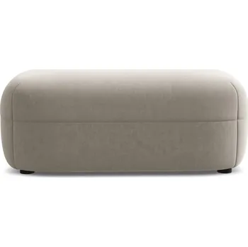 Pohovka Béžová sametová podnožka Moana – Makamii ID_1732048