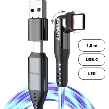 Datový kabel Statik POWERPIVOT™ GLOBRIGHT PRO USB-C kabel (1,8m)