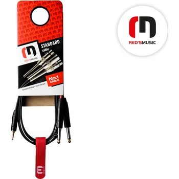 Audio kabel Kabel audio Jack 3,5 ST / Jack 6,3 M 2x - 0,5m