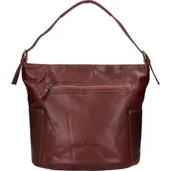 Kabelka Dámská kožená kabelka Greenwood Amalia - hnědá