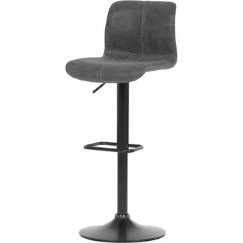 Barová židle Autronic Rock AUB-806GREY3 Barová židle, hladká ekokůže, šedá