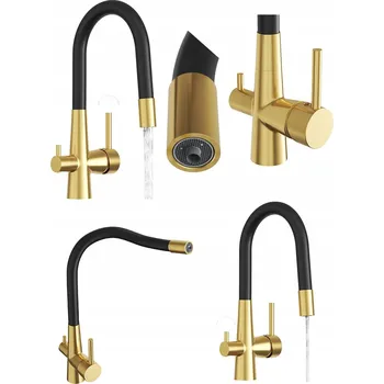 Vodovodní baterie Kuchyňská stojánková baterie Granitan Fluo stříbrná