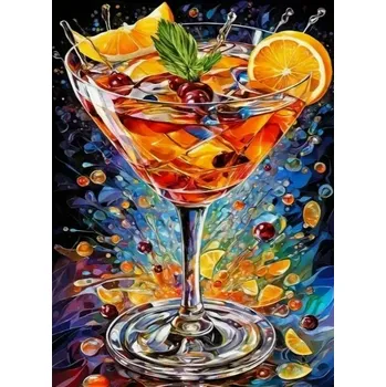 Diamantové malování Diamantové malování/Huacan - Koktejl