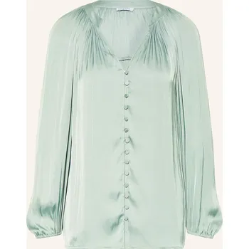 Mrs & Hugs Dámská Saténová Halenka, zelená, 36