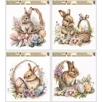 Okenní dekorace Anděl Přerov Okenní fólie s glitry 30 x 33,5 cm velikonoční zajíček mix motivů