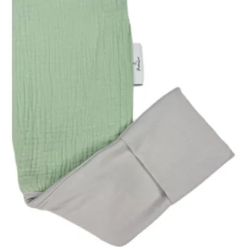 Fusak Spací pytel s nohavicemi z bavlněného mušelínu 3-5 let - bambusová manžeta Mentol