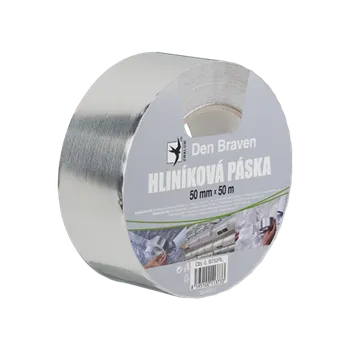 Lepicí páska Den Braven Hliníková páska 100 mm, délka 50 m stříbrná