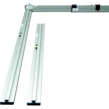 Nivelační přístroj Nivelo VARIA set pro podlaháře sestávající z 1 nastavitelné latě a 4 stahovacích kolejnic