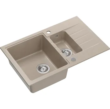 Granitový dřez Quadron Peter dřez graniteq 78x50 cm béžová HCQP57850BEZP