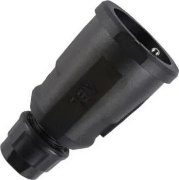 Elektrická zásuvka Elematic 100000088 Zásuvka spojovací elamidová 3x2,5mm2, černá IP20 (1579002)