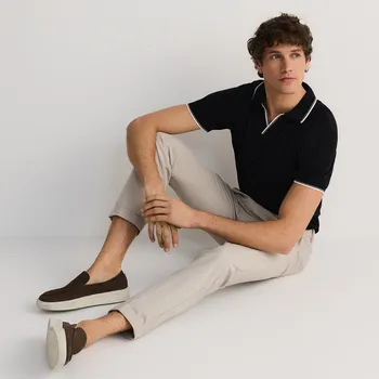 Pánské kalhoty Reserved - Kalhoty s příměsí vlny - béžová - 142EG-08X - 142EG-08X-48