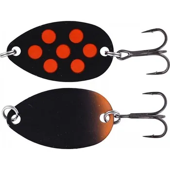 Umělá nástraha Pstruhová plandavka Westin Fidusen Black & Orange Dots - 2,8 g; 3,2 cm