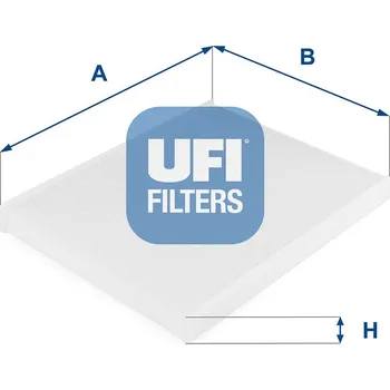 Ventilátor topení a klimatizace Filtr, vzduch v interiéru UFI 53.149.00