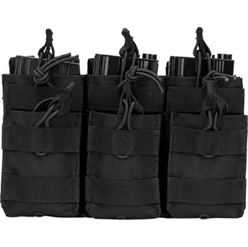 Airsoft Pouzdro MOLLE na zásobníky M4 trojité (černé) - Delta Armory