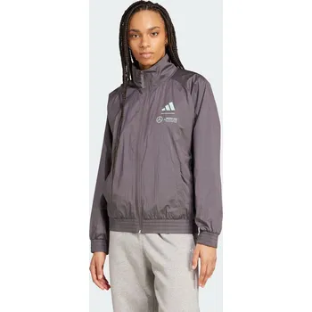 ADIDAS Sportovní bunda Mercedes - AMG Petronas Formula One Team Premium Woven S FIALOVÁ|ZELENÁ