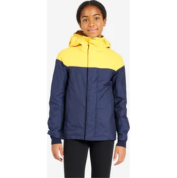 Chlapecká bunda DECATHLON Dětská nepromokavá bunda na jachting 100 5-6 LET MODRÁ|ŽLUTÁ