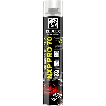 Montážní pěna Den Braven Nízkoexpanzní pěna NXP PRO 70 870 ml pistolová dóza žlutá