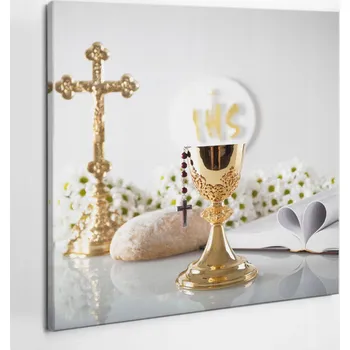 Obraz Obraz na plátně do ložnice Fotoobraz Památka na První svaté přijímání 60x60