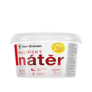 barva na zeď Den Braven Malířský nátěr 28 kg kbelík bílá - bělost min. 86%
