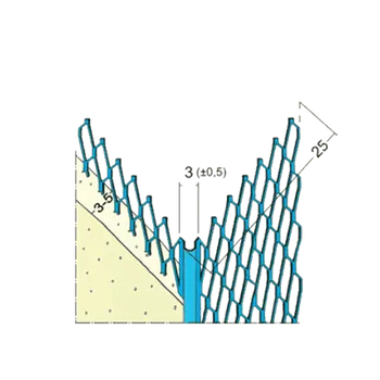Stavební profil Profil pro suchou výstavbu 3 mm MMG 25 3 mm × 3 m