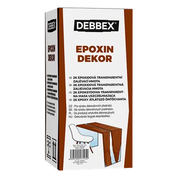 Stavební chemie EPOXIN DEKOR - Epoxidová pryskyřice pro zalévání 4 kg sada plechovek transparentní