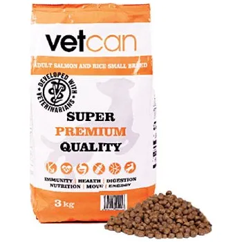 Krmivo pro psa VetCan Adult Salmon & Rice Small Breed Hmotnost: 3 kg