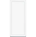 Solid Elements Vedlejší vchodové dveře Simple, 90 L, 3D, rozměr vč. zárubně: 980 × 1980 mm, plast, levé, bílé, plné W1VNBCZTK1.0021