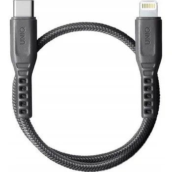 Datový kabel Kabel UNIQ USB Type-C - Apple Lightning 0,3 m šedý