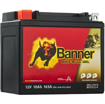 Motobaterie Motobaterie Banner Bike Bull GEL 51012 / BGTX12-4, 12V -10Ah ( YTX12-BS )