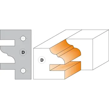 Fréza CMT Nůž pro C694014 - pár žiletek profil D 40x24,5x2mm