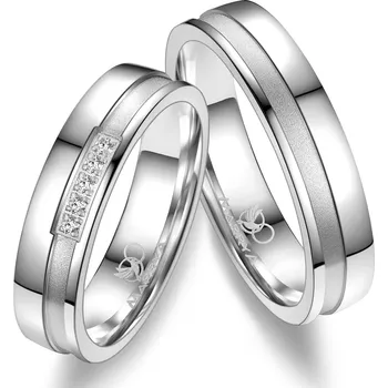 Prsten MARRYA® Dámský snubní prsten Stříbro 925 - velikost 62 - SI-05D-62