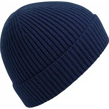 Čepice Beechfield Žebrovaná čepice s manžetou Barva: modrá oxofordská CB380