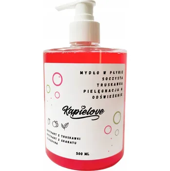 Mýdlo Kąpielove Tekuté mýdlo na ruce Šťavnatá Jahoda Granátové jablko Glycerin 500 ml