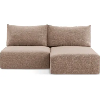 Pohovka Světle hnědá rozkládací/s úložným prostorem rohová pohovka (pravý roh) Kalena – Makamii ID_1731338