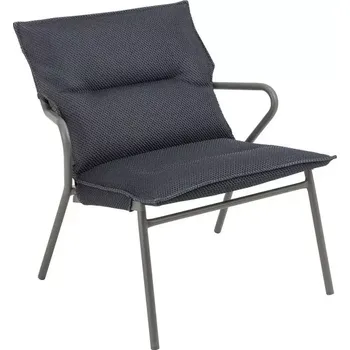 Křeslo Nízké polstrované křeslo VENCE BeComfort šedá Dark Grey