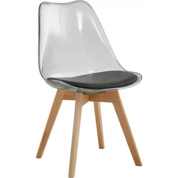 Jídelní židle Jídelní židle BALI 2 NEW, transparentní černá - SLEVA 3% s kodem radost25