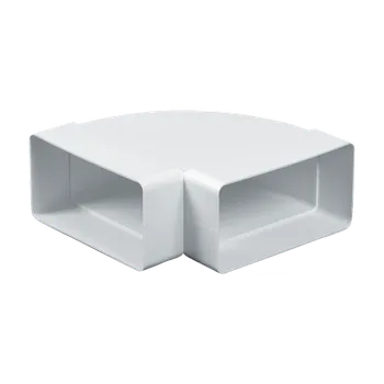Koleno vodorovné ploché 90° 150 × 75 mm