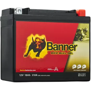 Motobaterie Motobaterie Banner Bike Bull GEL 51821 / BGTX20-3, 12V - 18Ah ( YTX20L-BS )