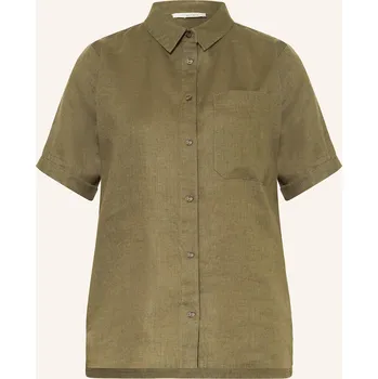 Dámská halenka Lilienfels Dámská Lněná Košilová Halenka, khaki, 38