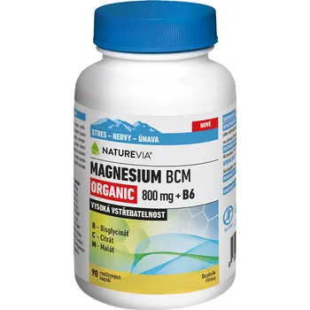 NatureVia Magnesium Organic BCM + B6 90 cps.