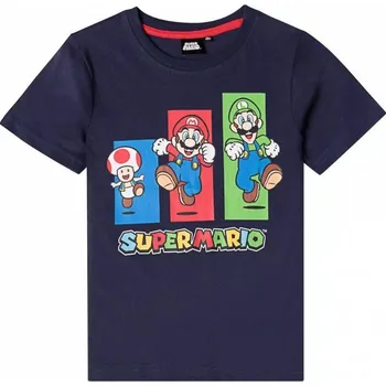 Dívčí tričko TRIČKO SUPER MARIO (tmavě modré) Velikost: 4