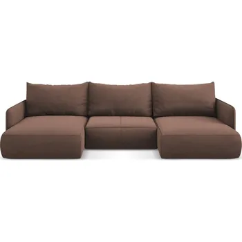 Pohovka Růžová rozkládací/s úložným prostorem rohová pohovka Nanea – Makamii ID_1731176