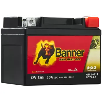 Motobaterie Motobaterie Banner Bike Bull GEL 50314 / BGTX4-3 - GTX4-3 ( YTX4L-BS )