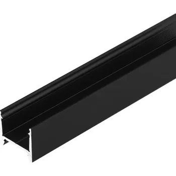 LED lišta Profil WIRELI HOOD14 F/U1 černý elox, 2m (metráž)