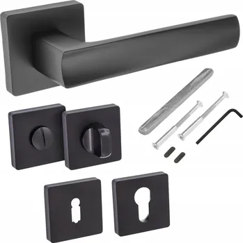 IP kamera Interiérová klika Alubrass Krátký štítek