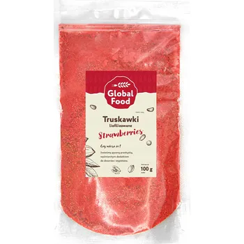 Sušená potravina LYOFILIZOVANÉ JAHODY PRÁŠEK 100g