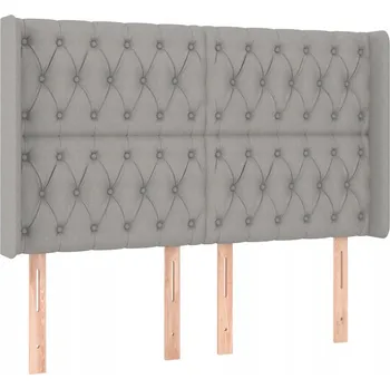 Čelo postele světle šedé 147x16x118 cm