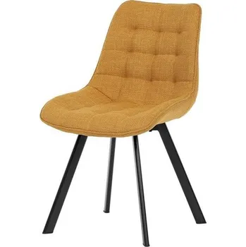 Jídelní židle Autronic Partitura HC-465YEL2 Jídelní židle, jemně hrubá látka, žlutá