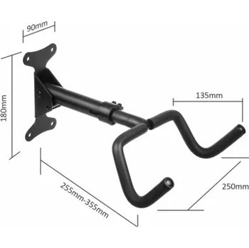 Maclean Bicycle Bike Stand Wall Mount Holder Garage Steel Storage Hook Adjustable 30kg